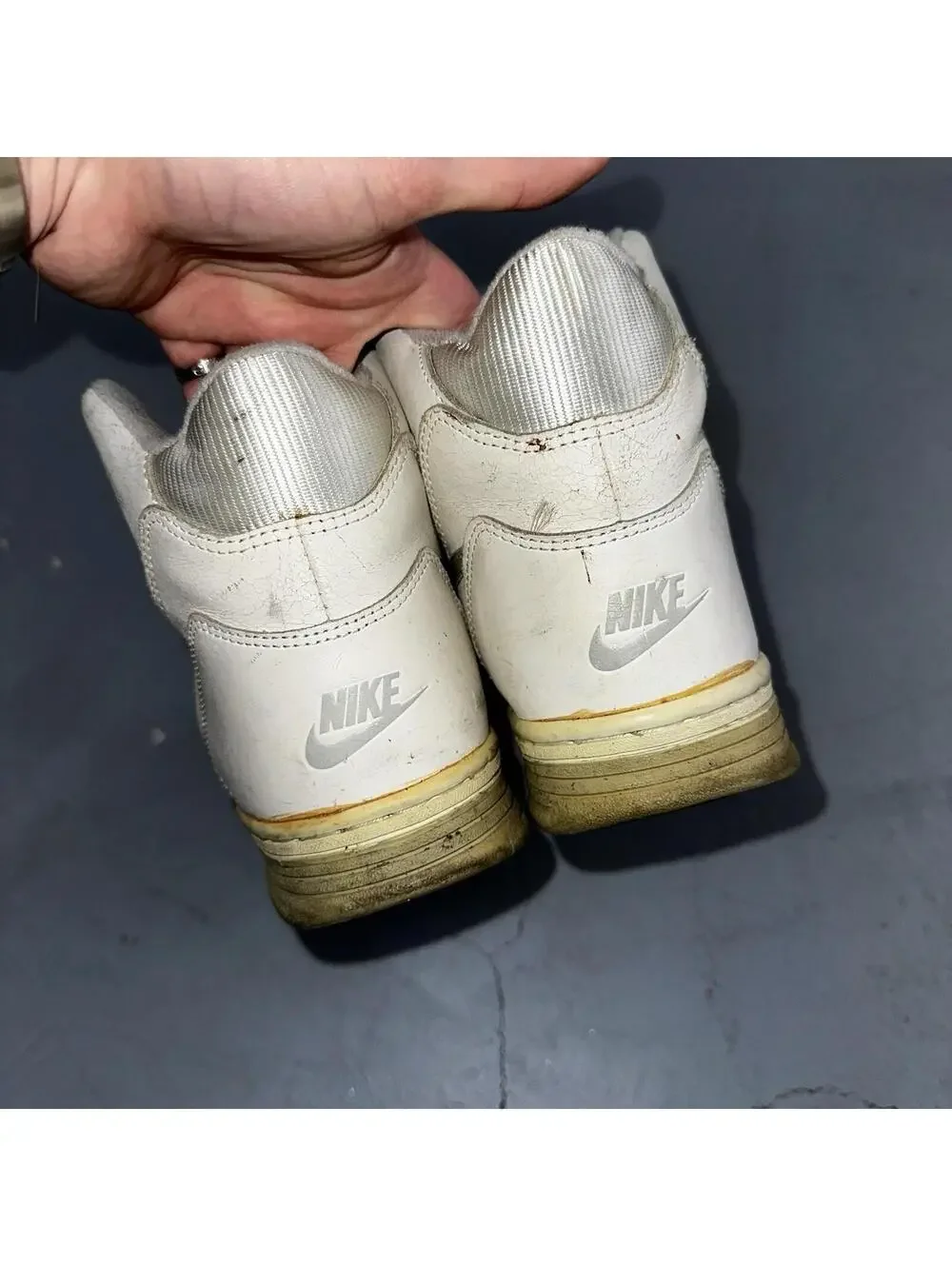 Nike Vintage 1990 Air Delta Force High Great Condition Men’s 8.5 Rare 90s White